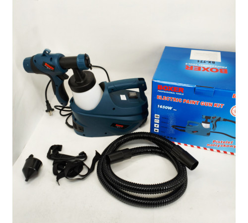 Краскопульт электрический для стен 1650 Вт Boxer BX-771 электрический краскораспылитель OL-69