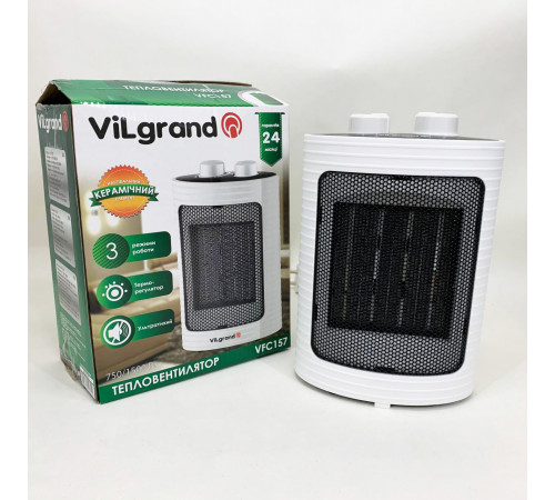 Бытовой обогреватель для квартиры ViLgrand VFC157 1500Вт, Тепловентелятор 2кв, Ветродуйчик комнатный TI-52