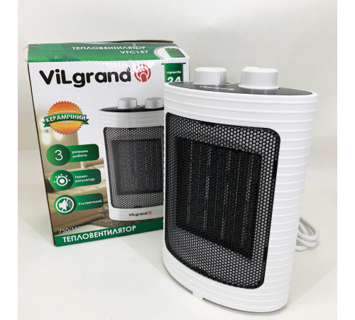Бытовой обогреватель для квартиры ViLgrand VFC157 1500Вт, Тепловентелятор 2кв, Ветродуйчик комнатный TI-52