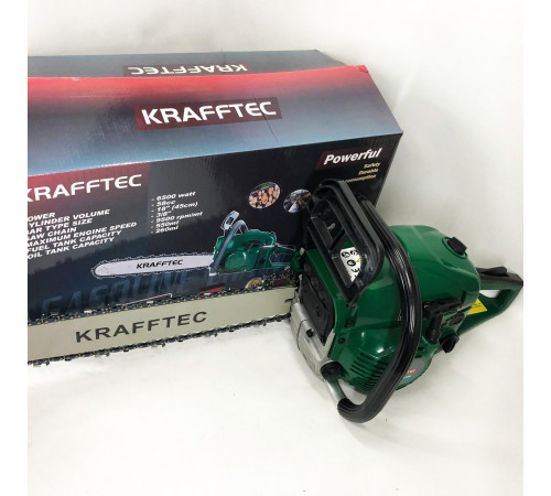 Бензопила цепная 45см KRAFFTEC 5800, Пила цепная бензиновая KH-62