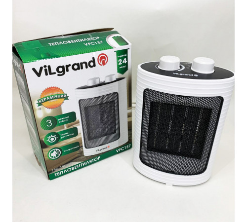 Бытовой обогреватель для квартиры ViLgrand VFC157 1500Вт, Тепловентелятор 2кв, Ветродуйчик комнатный TI-52