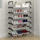 Качественная пластиковая полка для обуви Shoe Rack 6 полок 56х28х113см, Стеллаж складной для обуви SM-91