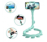 Гибкий держатель для телефона с присосками универсальный Cute Worm Lazy Holder. Цвет: голубой XJ-45