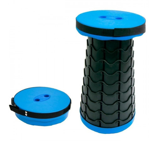 Раскладной стул, складной табурет Retractable Stool. Цвет: синий TW-29