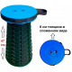Раскладной стул, складной табурет Retractable Stool. Цвет: синий TW-29