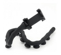 Гибкий держатель для телефона с присосками универсальный Cute Worm Lazy Holder. Цвет: черный LZ-15