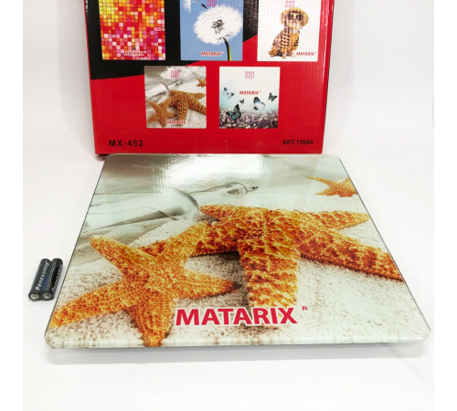 Весы для взвешивания людей MATARIX MX-452 180 кг, Весы напольные для измерения массы тела LN-74