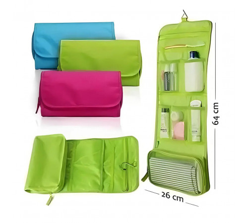 Органайзер дорожный сумочка косметичка Travel Storage Bag. Цвет: зеленый IN-40