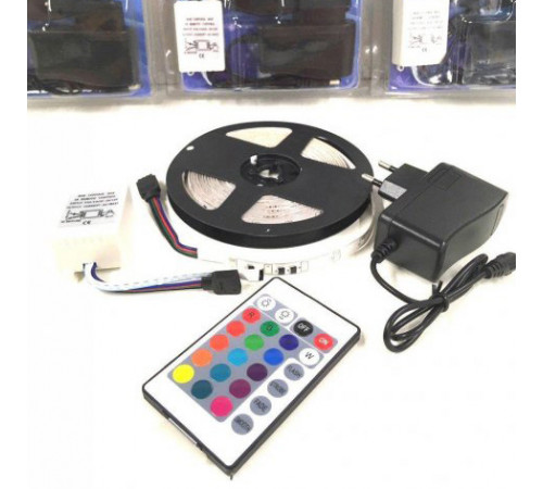 Светодиодная лента для подсветки гаража 5050 RGB LED 5 м 220 v, Ргб лента, Лед подсветка для телевизора XZ-30