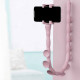 Гибкий держатель для телефона с присосками универсальный Cute Worm Lazy Holder. Цвет: розовый VP-64