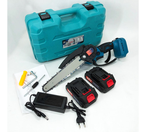 Пилы для обрезки сада Domotec, Аккумуляторная цепная пила для обрезки веток, Мини-пила в кейсе OR-19