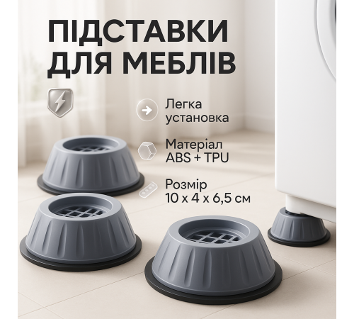Вибро подставки для стиральной машины, Противоскользящие накладки для стиральной машины AE-81