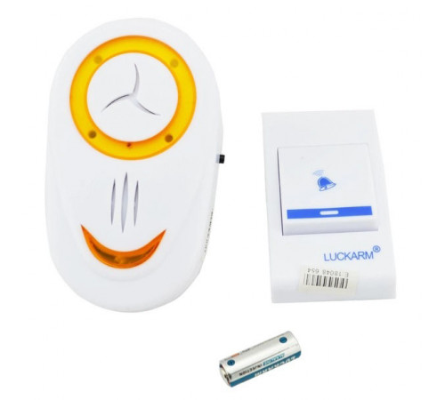 Беспроводной дверной звонок от розетки 220V Luckarm Intelligent A8853. Цвет: оранжевый ZD-30