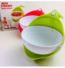 Дуршлаг универсальный пластиковый MESH STRAINER 2в1 ART-00090 (63 шт/ящ)