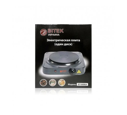 Електроплита 1 диск 1000Вт 150мм BITEK BT-9086A 9658 (12 шт) за 549 грн
