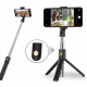 Монопод-трипод для селфи Selfie K22 + съемный Bluetooth пульт / палка селфи с треногой К22 (Черный)