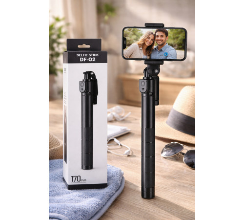 Штатив-трипод для телефона Selfie stick DF-02 1.7 м с Bluetooth пультом