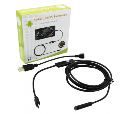 Камера Эндоскоп Android and PC Endoscope, гибкая USB-камера (100P) 3.5 метра