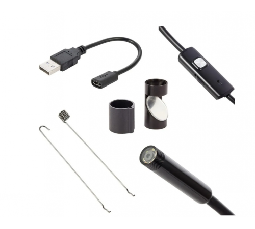 Камера Эндоскоп Android and PC Endoscope, гибкая USB-камера (100P) 3.5 метра