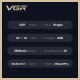 Триммер VGR V-954, 4 насадки, 7000 RPM, LED Display за 1188 грн