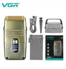 Электробритва VGR V-335 шейвер, IPX6, тройное лезвие, триммер, LED Display, metal (40)