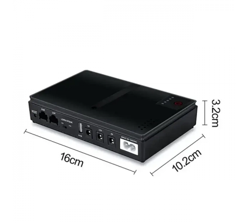 Бесперебойник UPS для Роутера без акумулятора поддерживает USB 5/9/12В (40) за 1350 грн