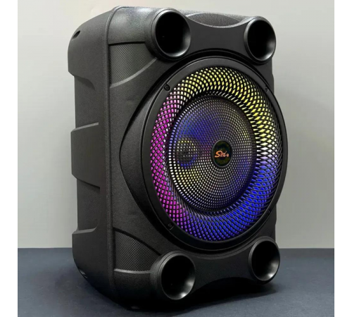 Беспроводная караоке колонка с микрофоном и RGB-подсветкой Sing-e ZQS8148