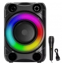 Беспроводная караоке колонка с микрофоном и RGB-подсветкой Sing-e ZQS8148