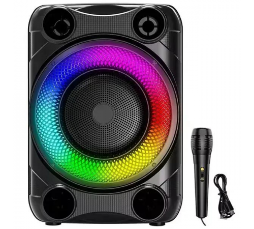 Беспроводная караоке колонка с микрофоном и RGB-подсветкой Sing-e ZQS8148
