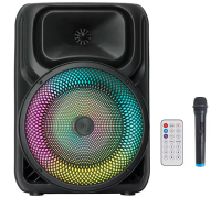 Беспроводная караоке колонка с микрофоном и RGB-подсветкой ZQS8147
