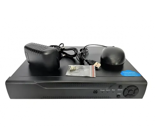 DVR регистратор BNC/V-OUT 4 канальный UKC CAD 1204 AHD 4 cam черный