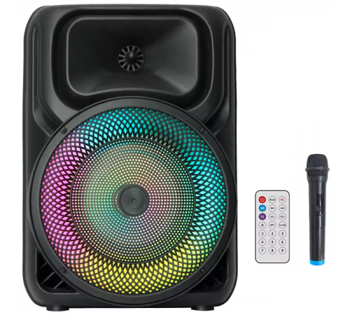 Беспроводная караоке колонка с микрофоном и RGB-подсветкой ZQS8147