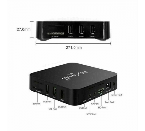 ТВ-приставка Smart TV Box MXQ Pro 4K 5G 4/32gb