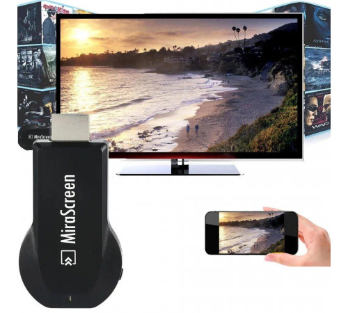 Бездротовий HDMI WIFI адаптер Mirascreen AnyCast M2 Plus за 407 грн