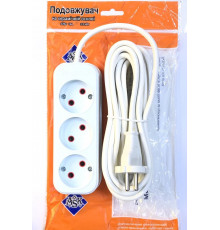 Удлинитель ASK-3м на керамич. основе/3 гнезда, 220в, 16А, 3,2кВт ProfiTec 16A 3.2 кВт (60)