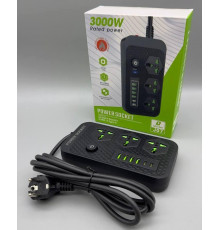 Сетевой фильтр J07 3000W (3*220V+4USB+2*Type-C)