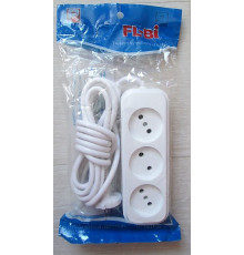 Удлинитель FL BI-3m / 10A* 3m*3 розеток (60 шт)