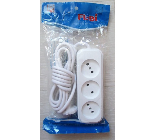 Удлинитель FL BI-3m / 10A* 3m*3 розеток (60 шт) за 145 грн