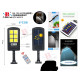 Уличный фонарь на столб solar street light BL BK 120-6COB/7498/ 8866 (42 шт/ящ) за 455 грн