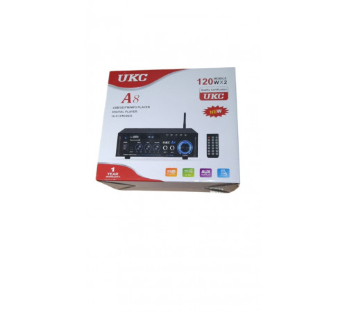 Усилитель А8 USB/SD CARD/FM/AUX 2 ch ART-10263 (20) за 1398 грн