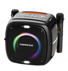 Колонка HOPESTAR PARTY ONE с подсветкой и двумя микрофонами (6)