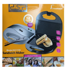 Электрическая сэндвичница с антипригарным покрытием DSP KC 1159 750W, 220-240В (6 шт/ящ)