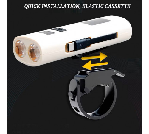 Велофара Z818-2x3W+COB(white+red), power bank, Li-Ion аккум., ЗУ Type-C (100) за 450 грн