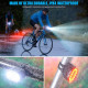 Велокомплект ZH-078-2LED фонарь + STOP-14SMD, waterproof, Li-Ion аккум., ЗУ Type-C (100) за 405 грн