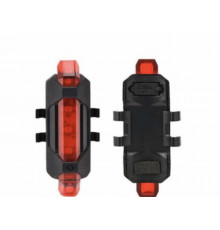 Ліхтарик на велосипед з акумулятором Li-ion BS-216 USB червоний (240 шт)