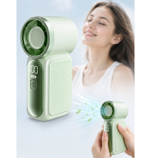 Портативный мини-вентилятор X688 / Ручной аккумуляторный вентилятор с LED-дисплеем