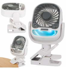 Настільний вентилятор, зволожувач повітря з роз'ємом, USB RGB 2в1