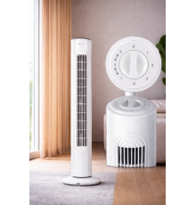 Вентилятор колонний підлоговий DOMOTEC MS-1627 45Вт Білий