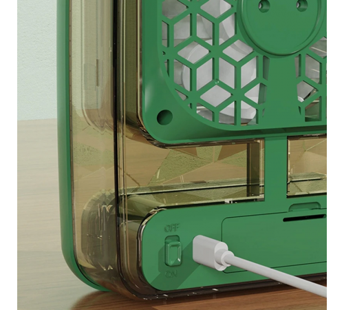 Настільний міні-вентилятор JISULIFE Вентилятор з USB та функцією зволоження 4-швидкості за 515 грн
