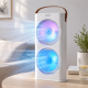 Настольный вентилятор Double-ended Spray Fan 1200 мАг / Аккумуляторный портативный вентилятор с пультом и LED-подсветкой